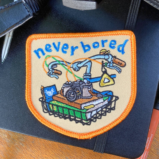 Never Bored Embroidered Patch