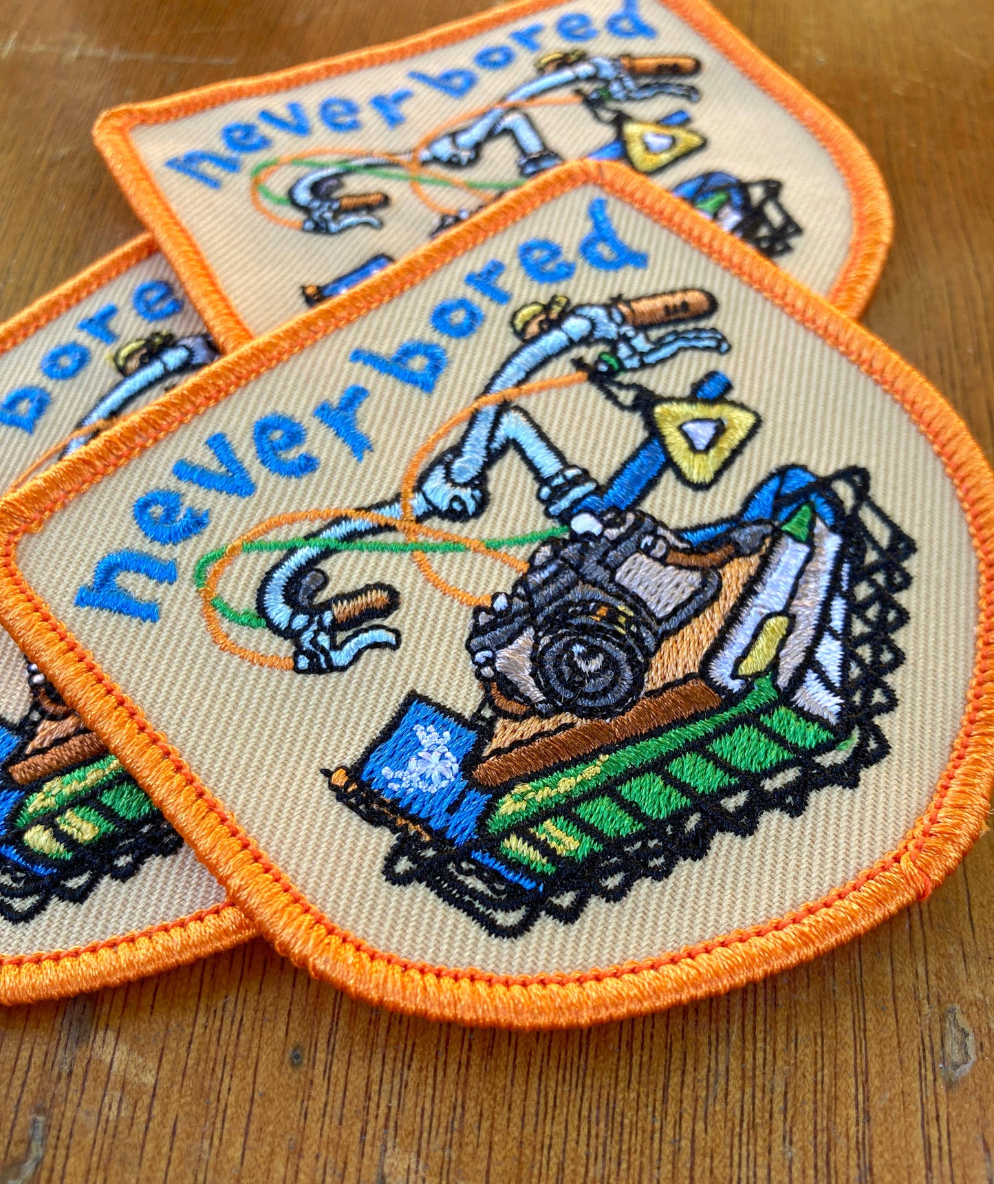 Never Bored Embroidered Patch
