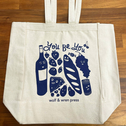 'You Be You' Canvas Tote/Book Bag