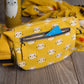 Danica Studio Meow Meow Cats Cotton Hip Bag Adjustable Strap