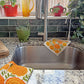 MARI BERRY (Marigold, Strawberry) - Tea Towel Set of 2