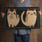 Danica Studio Meow Meow Coir Fiber Printed Doormat