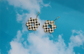 Checkered Flower Earrings