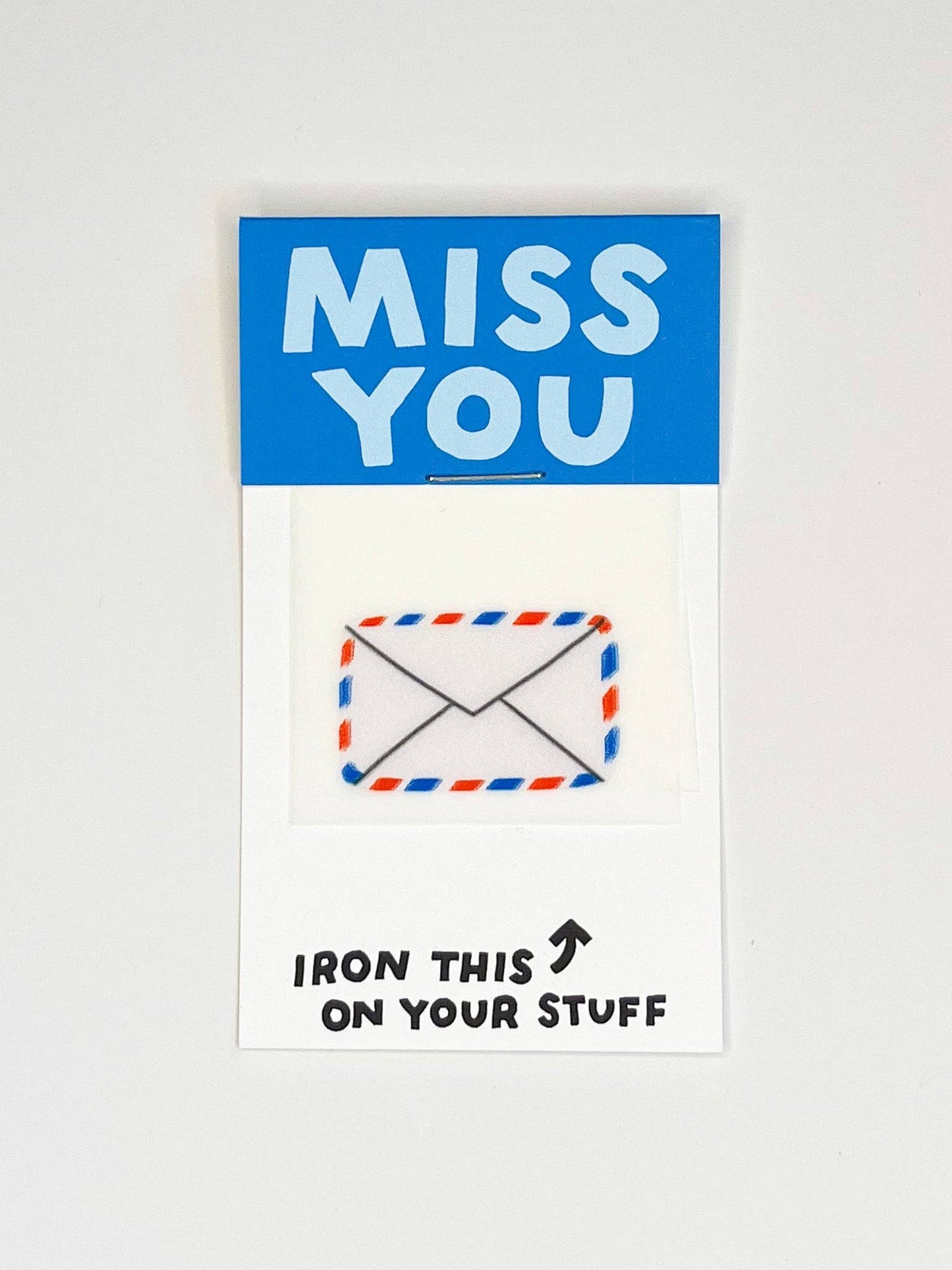 Miss You Letter L'il Something Iron-On Card