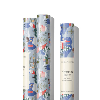Holiday Gnomes holiday wrapping paper