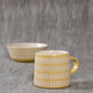 Danica Studio Ochre Imprint Stoneware Mugs 12 oz