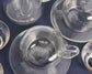 Glass cup + saucer set