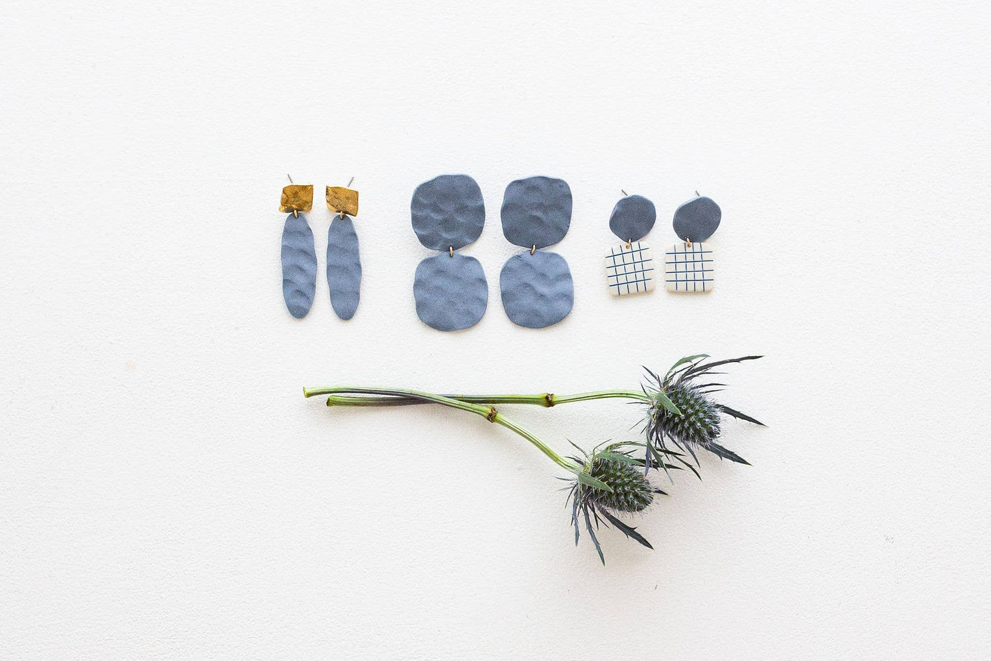 Lattice Earrings - In Thistle