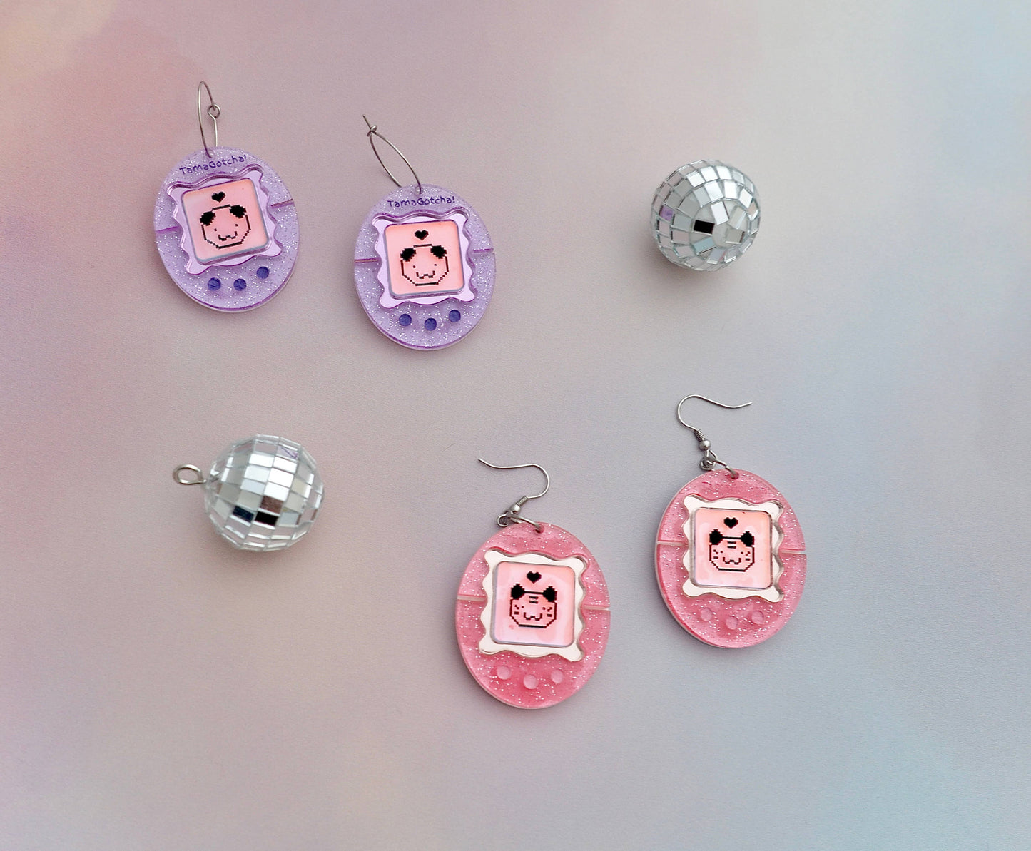 TamaGotcha! Inspired Acrylic Earrings