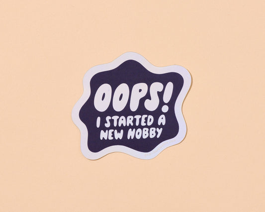 Holographic Vinyl Sticker by Your Gal Kiwi—Oops New Hobby