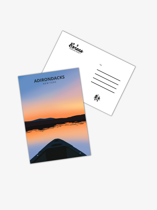 Adirondacks | Canoe Postcard