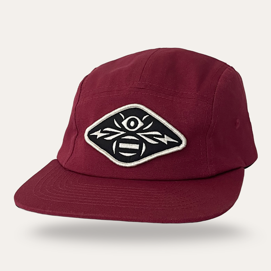 Bee Eye Hat - Burgundy