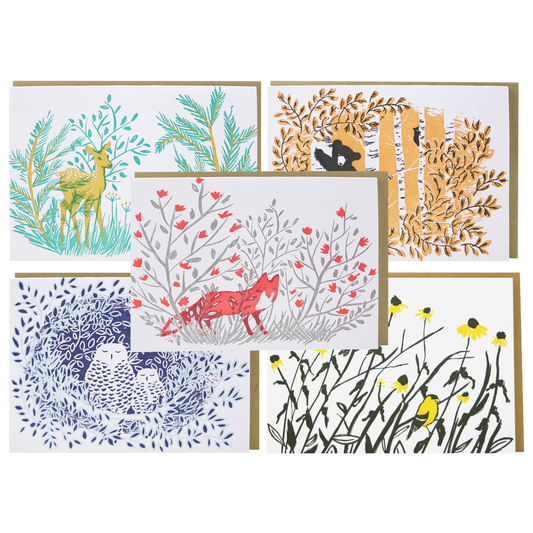 Assorted Spring Animals Note Card Set