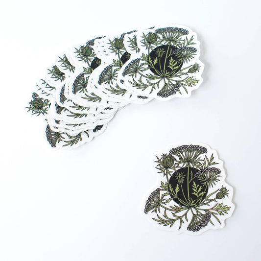 Queen Anne's Lace vinyl sticker