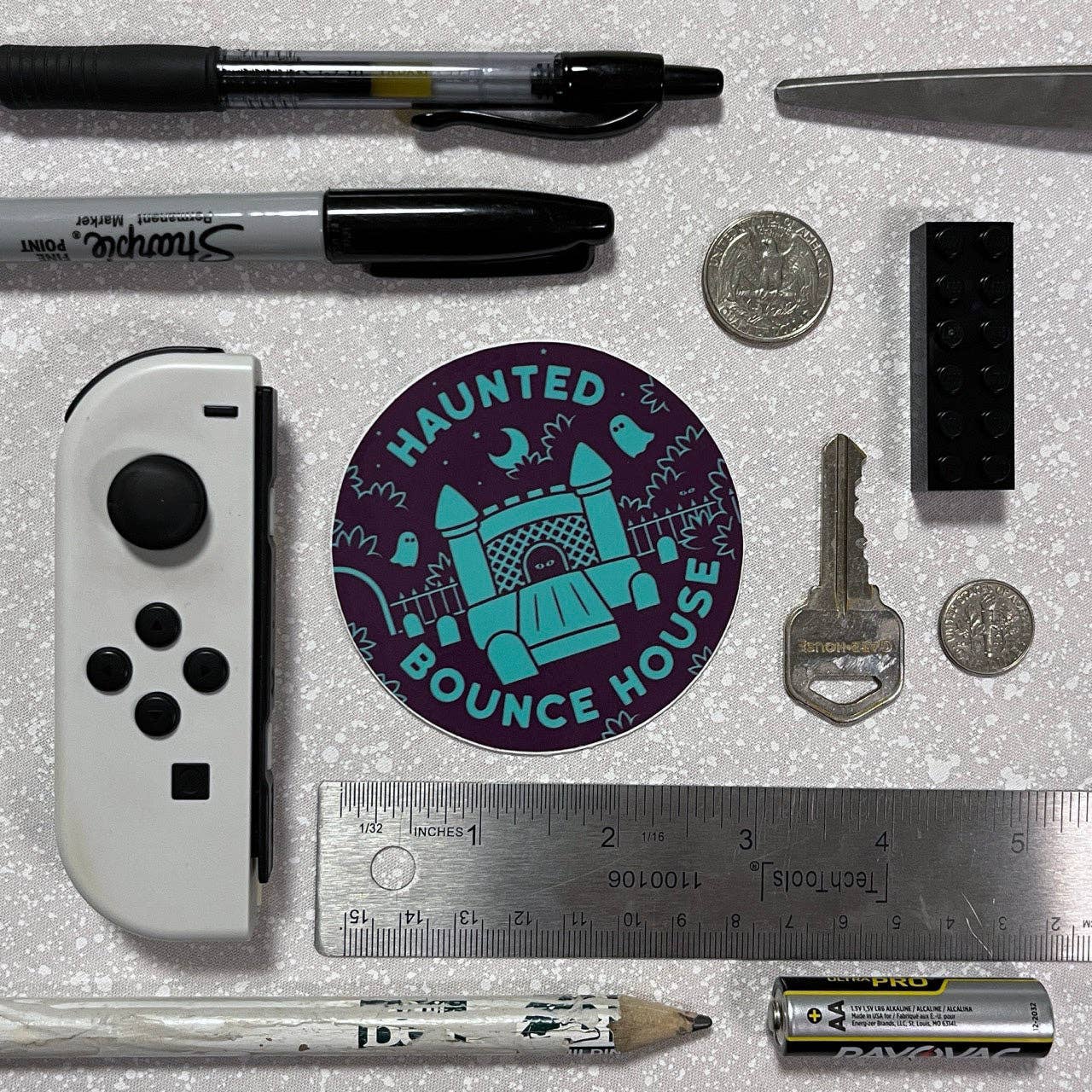 Haunted Bounce House Sticker