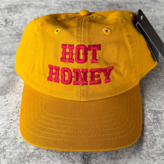 Hot honey baseball Cap Unisex Dad Hat chef mustard yellow
