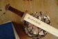 Large Viking Sword, Wooden Sheath with Leather Wrapped Handle