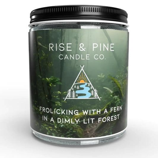 Frolicking with a Fern in a Dimly Lit Forest: Fern, Cedar & Moss Soy Wax Candle