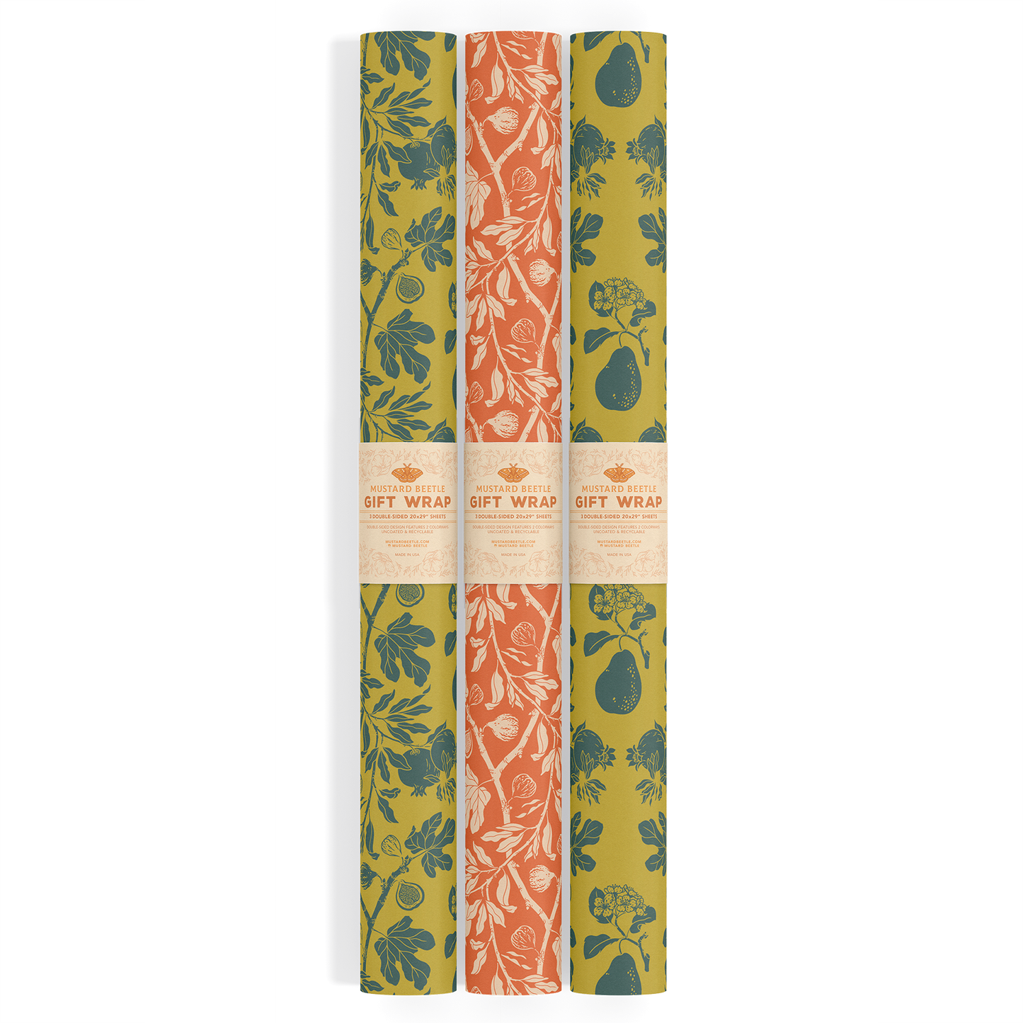 Recyclable Gift Wrap / Wrapping Paper: Flowering