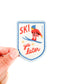 Ski Ya Later Patch | Retro Skiing Embroidered Iron On Patch 
