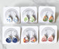 Broken Plate Dangle Earring - Teardrop Shape