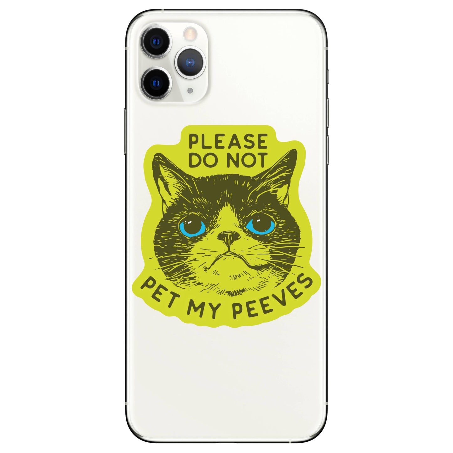 Funny Kitty Cat Goofy Humor High Quality Vinyl Sticker