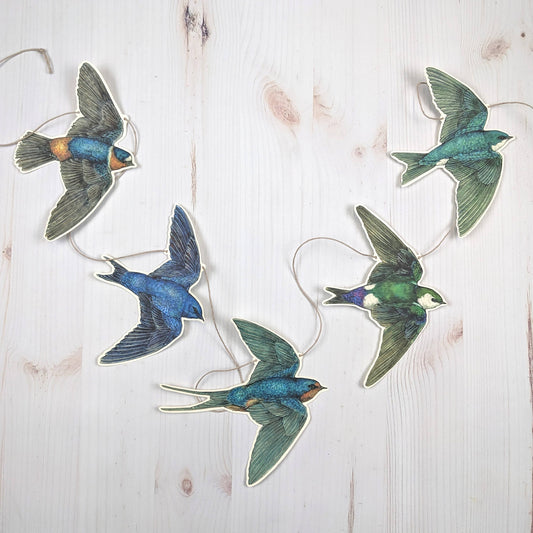 Swallow Illustrated Garland