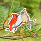 Cardinal Pair Sticker