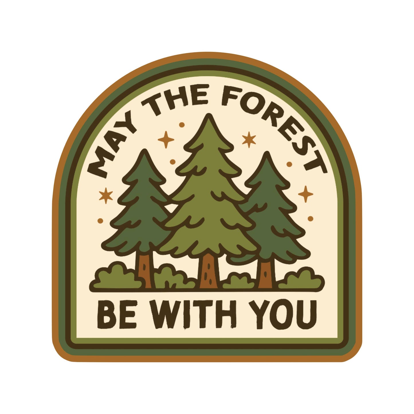 Nature Trees Outdoor Unplug High Quality  Vinyl Sticker
