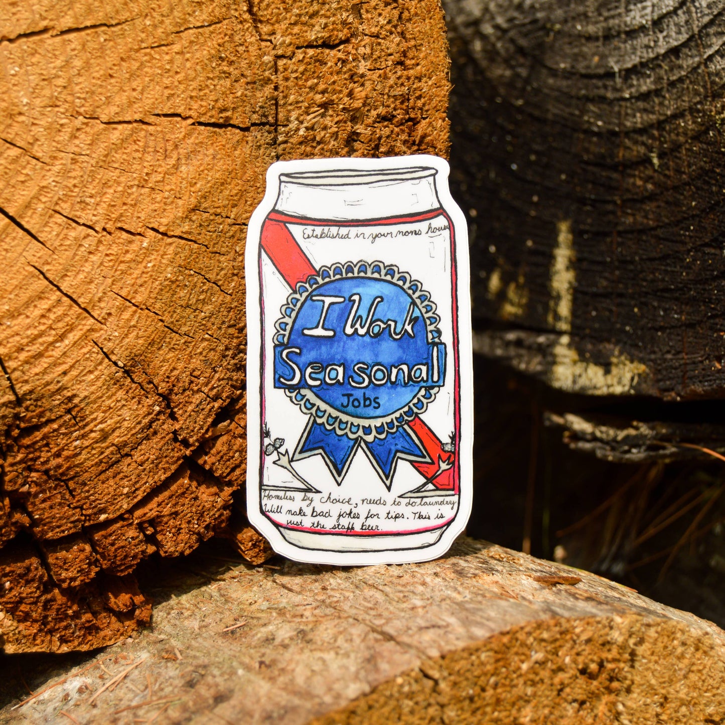 Seasonal Jobs Beer Sticker