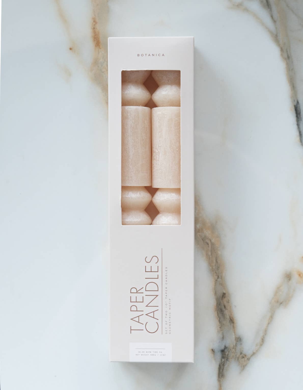 Geometric Taper Candles | Neutral