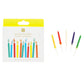 Rainbow Flame Birthday Candles - 12 Pack | Cake Candles |