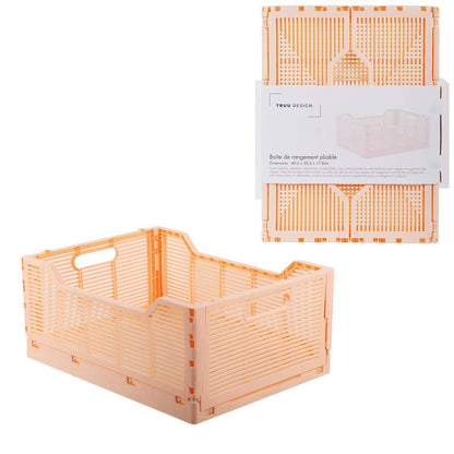 Truu Design Folding Storage Crate, 16x12x7",7 colors