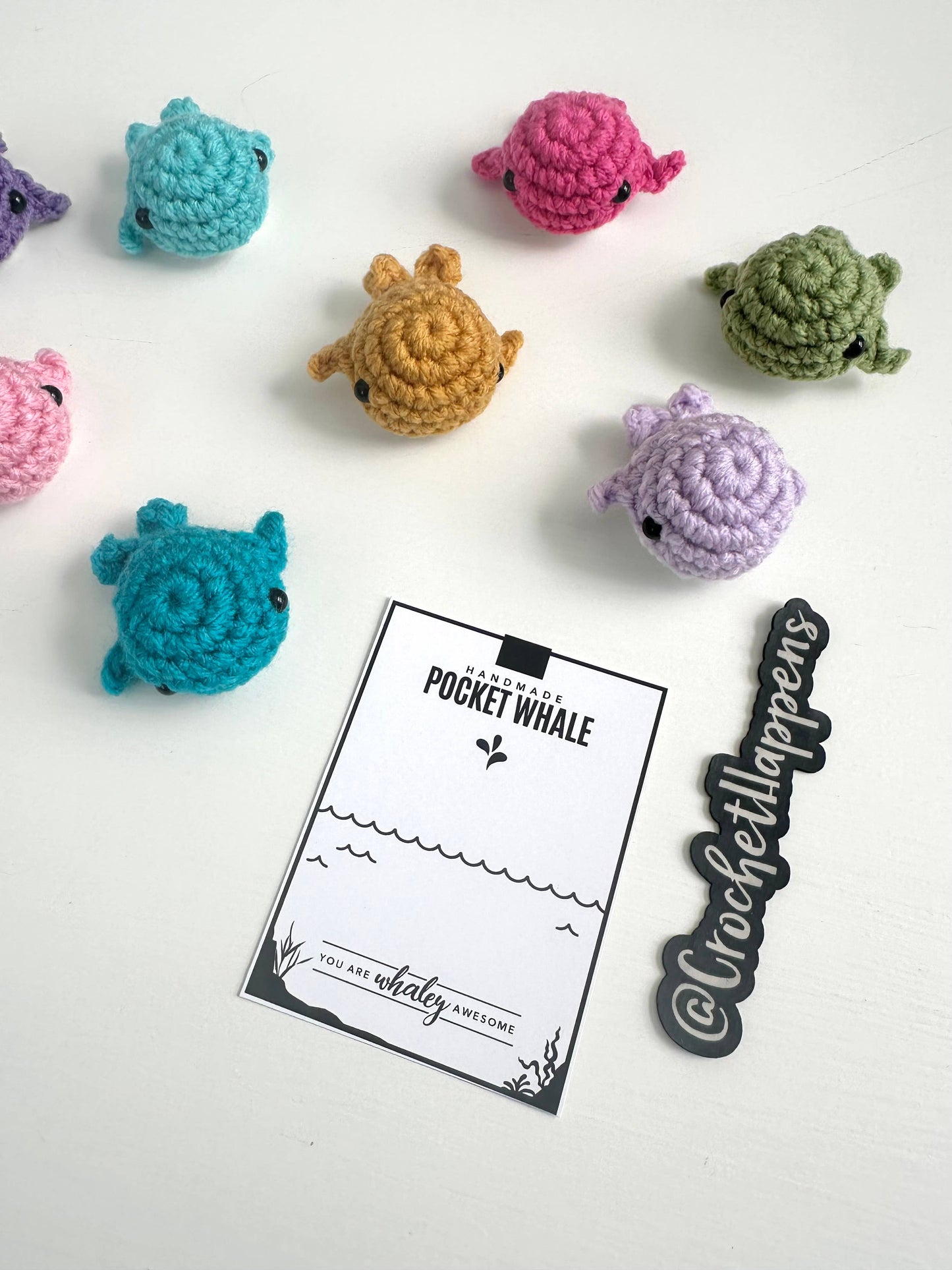 Pocket Whales - Set of 8 - Made to Order