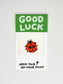 Good Luck Ladybug L'il Something Iron-On Card