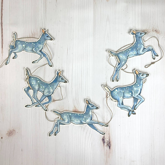 Starry Deer Illustrated Garland