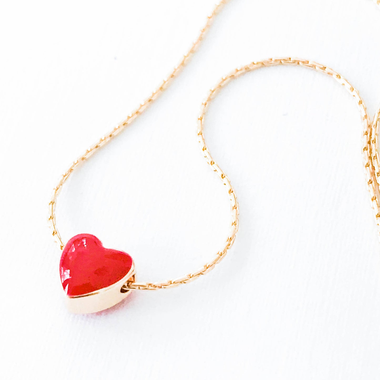 Tiny Heart Necklace | 24K Gold Plated | Valentine's Gift