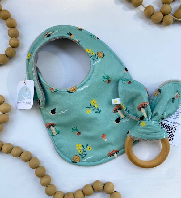 Mushroom Friends bib