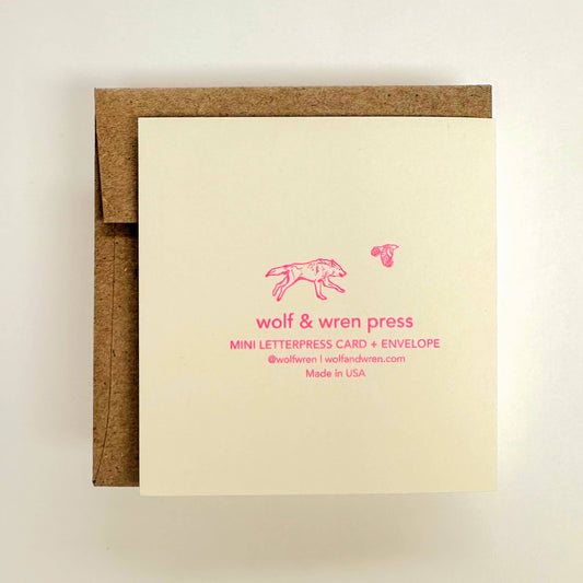 Neon Cake Mini Card