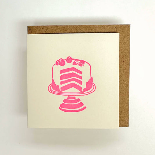 Neon Cake Mini Card