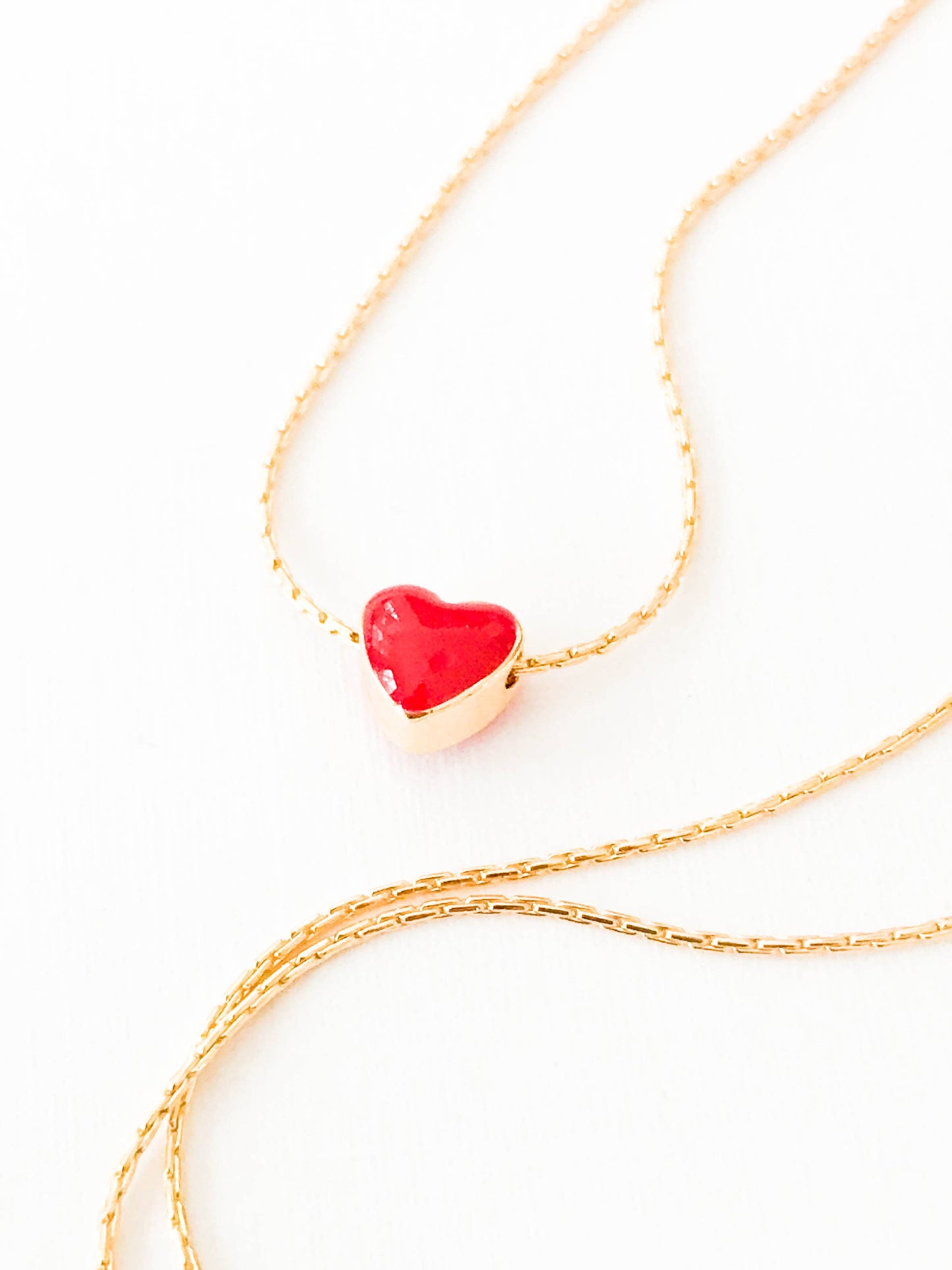 Tiny Heart Necklace | 24K Gold Plated | Valentine's Gift
