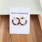 Cam Mini Hoops - Tortoise //  Earrings, Jewelry, Fall