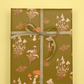 Recyclable Gift Wrap / Wrapping Paper: Mushrooms (Green & Cr