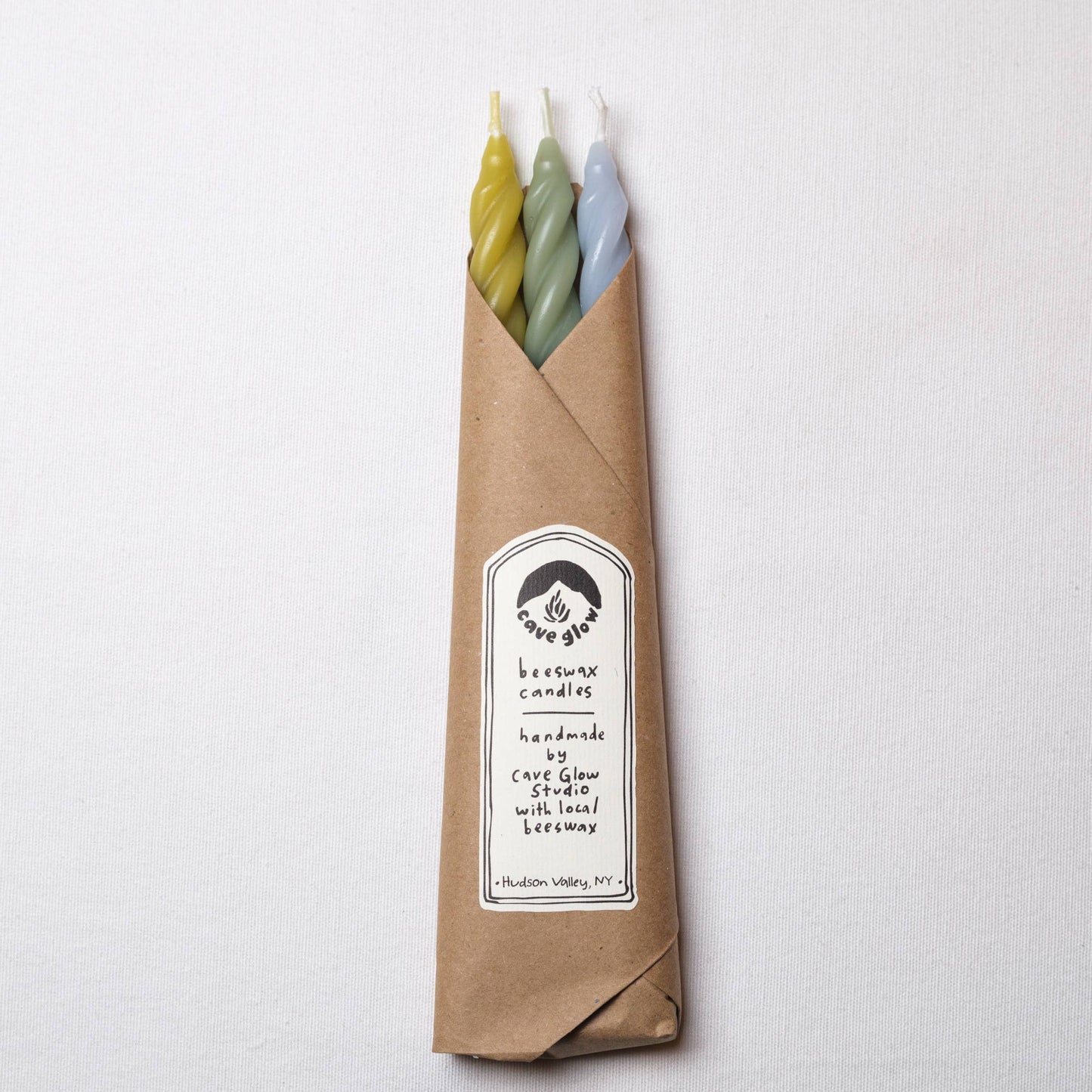 Hydrangea Beeswax Candles Set of 3