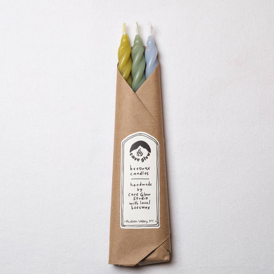 Hydrangea Beeswax Candles Set of 3