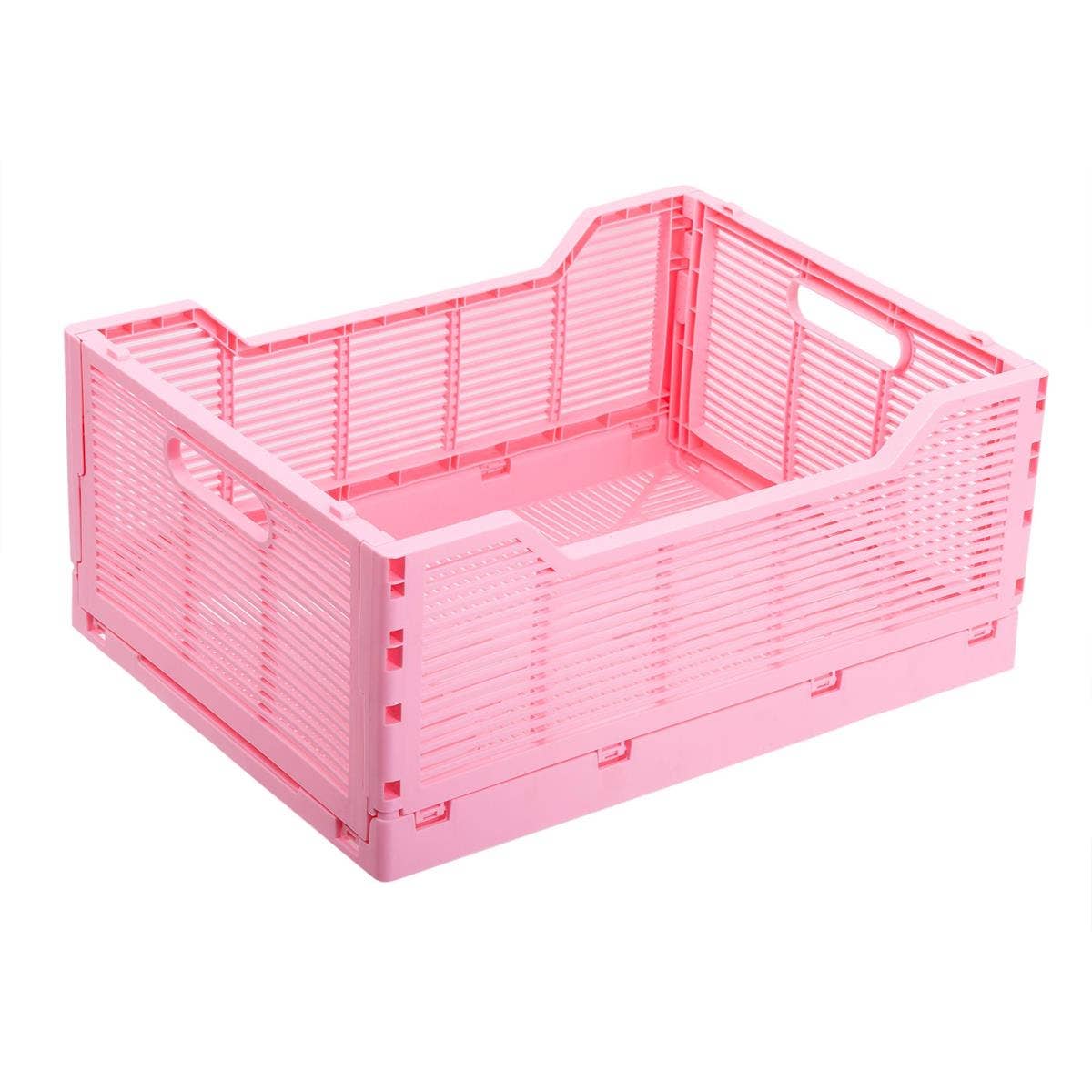 Truu Design Folding Storage Crate, 16x12x7",7 colors