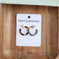 Cam Mini Hoops - Tortoise //  Earrings, Jewelry, Fall