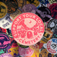 Support Your Local Cemetery 3" Sticker | Pink