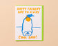 Cool Dad Letterpress Card - Father's Day Penguin