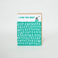 Like You Best Meadow Letterpress Greeting Card by Egg Press